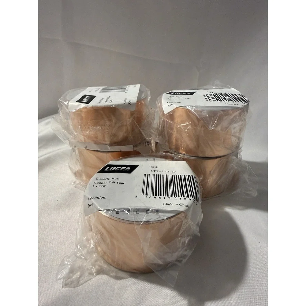 Lot of 5 LUCEA Copper Foil Tape Rolls